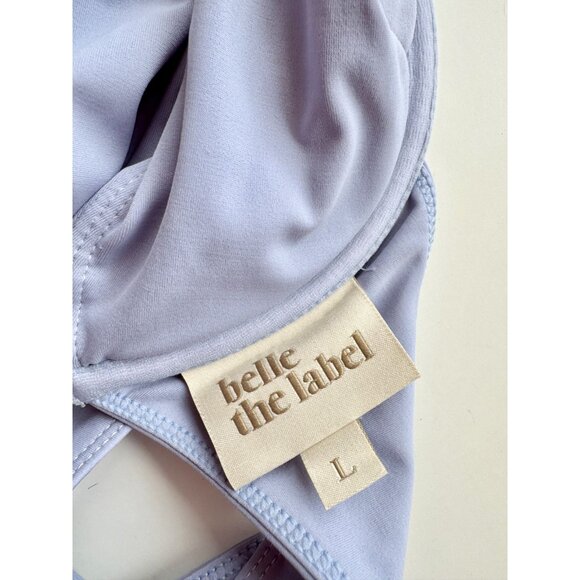 BELLE THE LABEL Oracle Periwinkle Blue Underwire Balconette Bikini Top, Size L - Picture 11 of 13